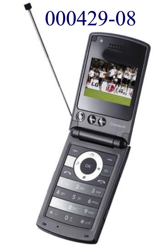Mobiltelefon mit Fernsehempfangsgerät, MP3-Player und Kamera, 
- aus einem digitalen Videotuner, GSM-, UMTS- und Bluetooth-Funksende- und -empfangs-
Modulen, Prozessor, Speicher, Kamera, MPEG-Decoder/Encoder, Mikrofon, Tonfrequenz-
verstärker und Lautsprecher in einem klappbaren Gehäuse 
(Abmessungen: 88,5 x 54,9 x 17,9 mm) mit zwei Displays, Tastatur, MicroSD-
Speicherkartenschacht, Kopfhöreranschlussbuchse und ausziehbarer DVB-T Antenne, 
(Abbildung siehe Anlage)
- zum digitalen terrestrischen Empfang von Fernsehprogrammen (DVB-T), zum Senden und
Empfangen von Informationen über das GSM- und UMTS-Mobilfunknetz und zum 
Aufzeichnen, Speichern und Wiedergeben von Audio-, Bild- und Videodateien in 
verschiedenen Formaten,
- zusammen mit Zubehör (Ladegerät, Headset, USB-Kabel, CD-ROM, Bedienungsanleitung) 
in einer gemeinsamen Verkaufsumschließung.
Das Mobiltelefon mit Fernsehempfangsgerät, MP3-Player und Kamera bestimmt den 
Charakter des Ganzen.
"Fernsehempfangsgerät, mit eingebautem Ton- und Bildaufzeichnungs- und -wiedergabe-
gerät, mit Videobildschirm, für mehrfarbiges Bild, mit eingebautem Videoaufnahme- und 
Videowiedergabegerät (zusammengesetzte Ware aus Fernsehempfangsgerät, 
Videoaufnahme- und -wiedergabegerät, Tonaufnahme- und -wiedergabegerät und 
Kombination aus Mobiltelefon und Kamera - zusammengesetzt mit nicht 
charakterbestimmendem Zubehör)"