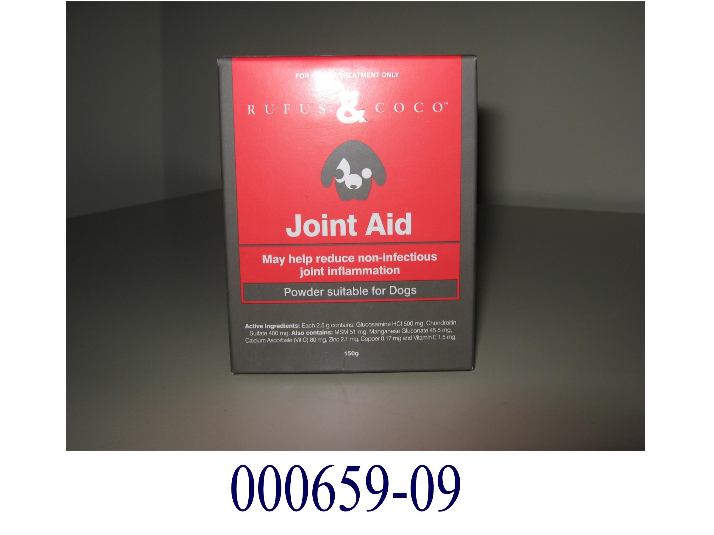 Arzneiware, in Form einer weißen, feinen, pulverförmigen, nicht alkoholhaltigen Zubereitung auf Basis von Glucosamin-Hydrochlorid, Chondroitinsulfat, Methylsulfonylmethan (MSM), Vitamin C (Calciumascorbat), Spurenelementverbindungen, mikrokristalliner Cellulose, sowie geringfügigen anderen Zutaten; mit therapeutischer/prophylaktischer Wirkung; aufgemacht in einem bunt bedruckten Überkarton, eine graue, etikettierte Kunststoffdose mit Schraubdeckel und einem Säckchen mit Trockenmittel, sowie einen grauen Kunststoffdosierlöffel enthaltend; kein Erzeugnis der Position 2309.