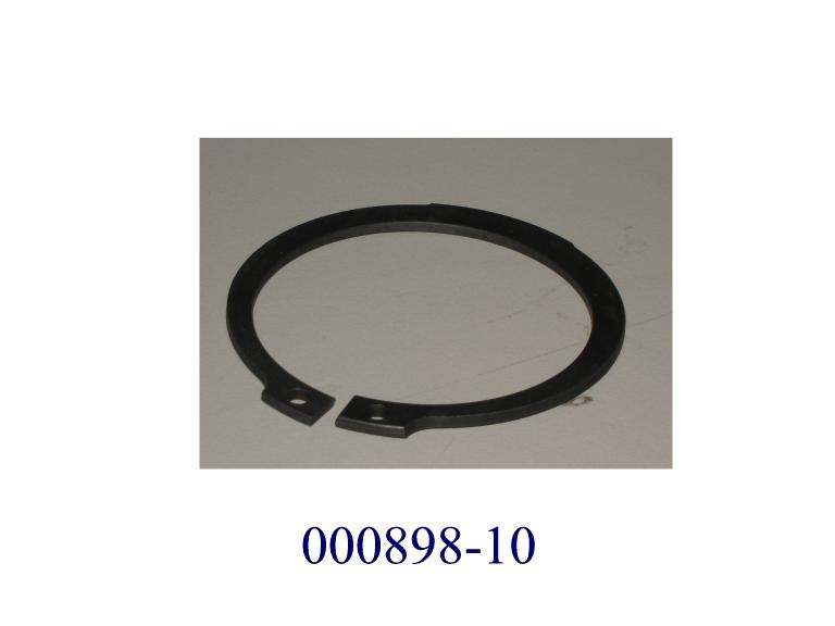 Sicherungsring (Sprengring) aus Federstahl; es handelt sich um flache, runde, nicht geschlossene, sich zur Öffnung verjüngende Ringe (Durchmesser ca. 48 mm), aus zinkphosphatiertem Stahl, mit zu Rechtecken ausgearbeiteten Enden, die jeweils mit einer Lochung (Ösen) versehen sind.
(Abbildung siehe Anlage)

Es liegt ein Federring aus oberflächenbehandeltem (zinkphosphatiertem) Stahl der Position 7318 2100 98 vor.