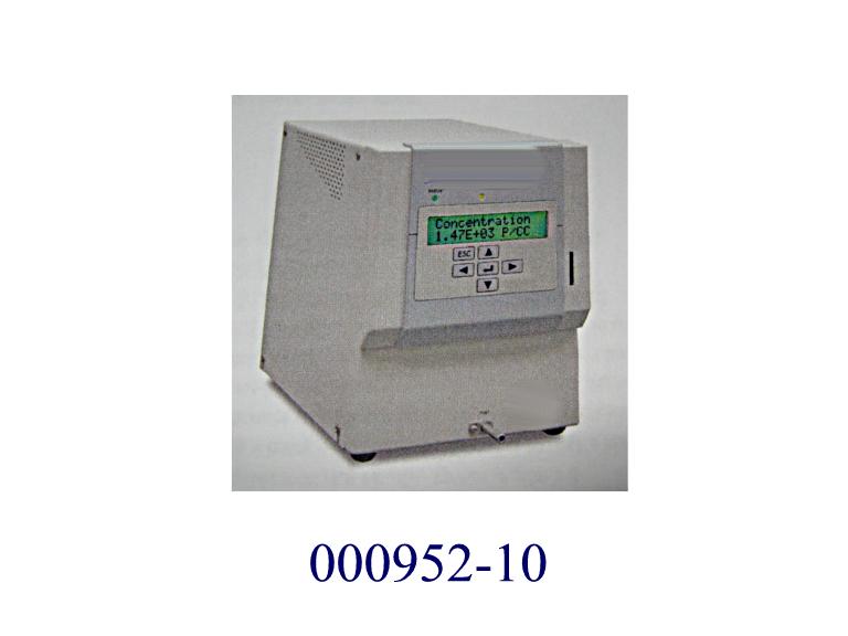 Elektronisches Untersuchungsgerät für Abgase, sog. Partikelzähler, 
aus einem quaderförmigen Gehäuse mit Gaseintrittsöffnung, Statusanzeigen, SD-Karten-Slot, USB-, RS-232- und Ethernet-Schnittstellen, zweizeiligem LCD-Display und Bedienelement (Tastaturfolie) (mit den Abmessungen (LxBxH): ca. 26 x 18 x 25 cm).
Das 5,5 kg schwere Gerät mit eingebautem Mikroprozessor, das eine Laserdiode als Lichtquelle besitzt, verfügt über ein Kondenswasserabscheidungssystem, einen Überlaufschutz und einen abnehmbaren Befeuchter.
Der Partikelzähler misst mit Hilfe der Laserdiode als Lichtquelle die Anzahl aller nicht flüchtigen Partikel im Abgas, und findet Anwendung bei Abgasuntersuchungen von Dieselmotoren. Die Messdaten können auf einer SD/MMC flash memory card gespeichert werden, oder es erfolgt die Ausgabe der Messwerte entweder über eine Ethernetverbindung, über die serielle Schnittstelle, oder über den analogen Ausgang.
(Abbildung siehe Anlage)