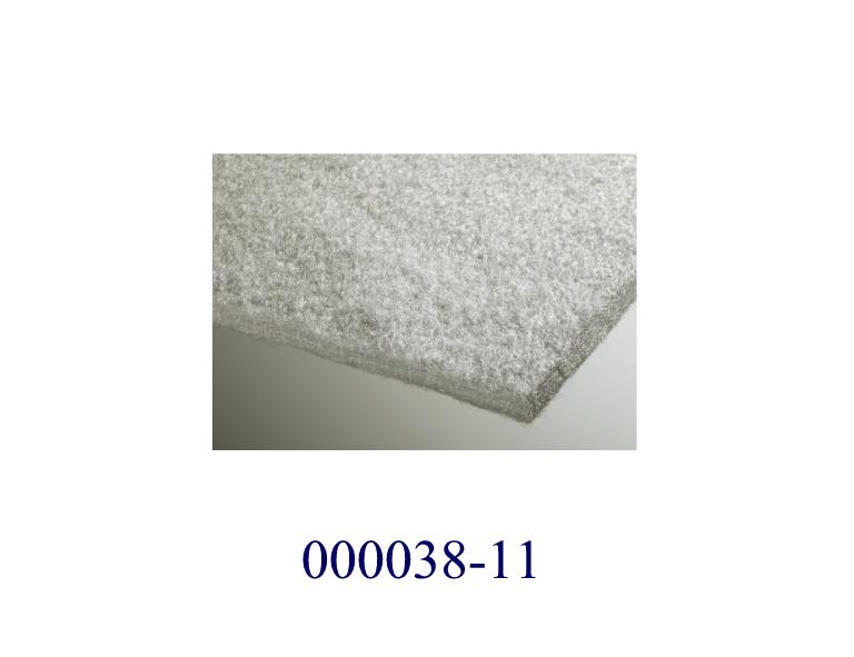Faservlies
- filzähnlich verarbeitet, mit einer Dicke von etwa 0,8cm,
- nicht konfektioniert, einfärbig,
- durch Nadeln verfestigt (Nadelfilz),
- bestehend aus Endlosfilamenten auf Polypropylenbasis,
- nicht beschichtet,
- nicht mit Lagen versehen.