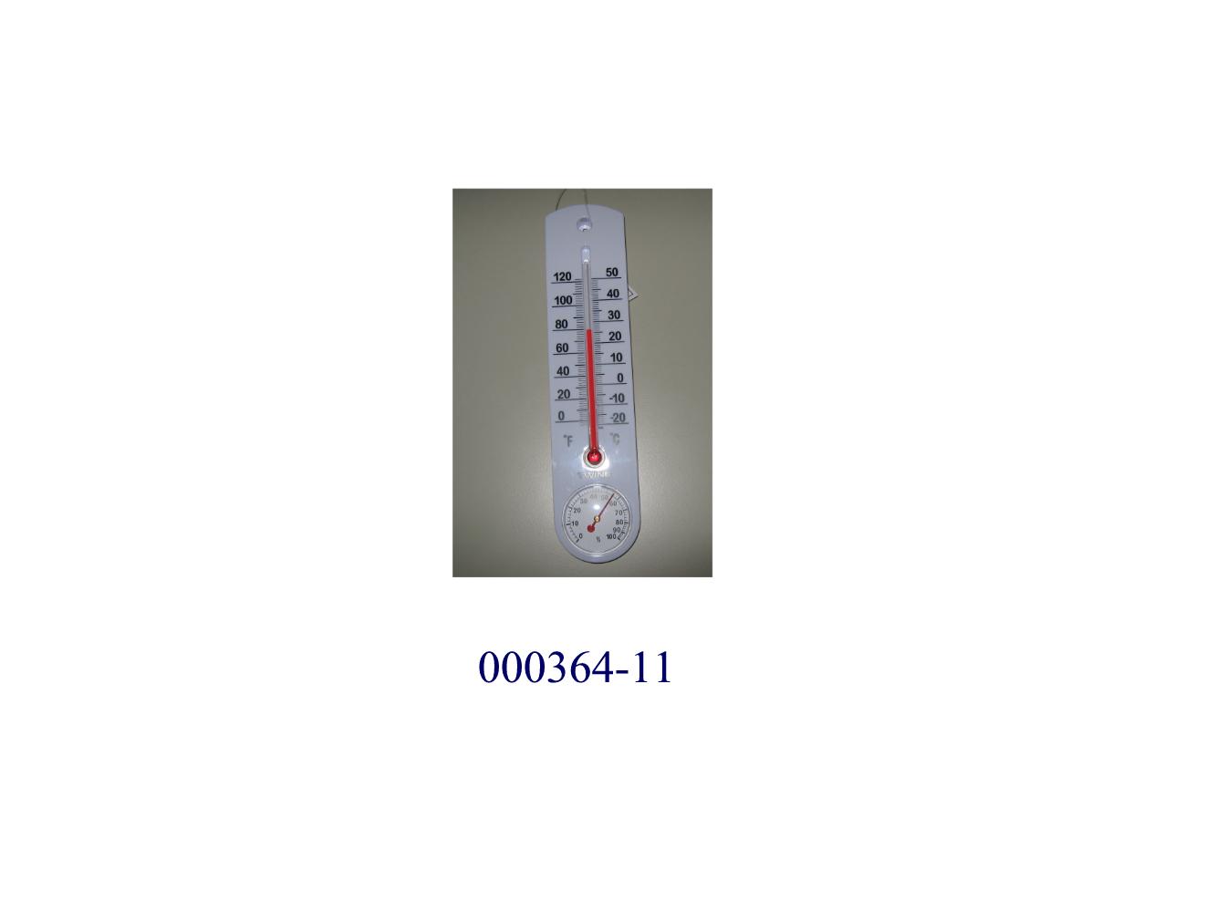 Ware, bestehend aus einer Kombination von Thermometer und Hygrometer in einem gemeinsamen Kunststoffgehäuse (Abmessungen (B x H x T): ca. 53 x 234 x 10 mm).
Am Kunststoffgehäuse sind neben dem mittig eingebetteten flüssigkeitsgefüllten Steigrohr des Thermometers Skalen für Grad Celsius und Fahrenheit aufgedruckt.
Im unteren Teil der Ware ist ein nicht elektronisches Hygrometer (Durchmesser: ca. 43 mm) zur Messung der Luftfeuchtigkeit eingebettet.
(Abbildung siehe Anlage)

„Kombination aus Thermometer und Hygrometer, nicht elektronisch, nicht für zivile Luftfahrzeuge."