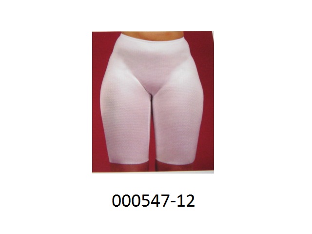 Konfektionierte Ware mit Stützfunktion, in Form einer Hose
- zum Bedecken des Unterkörpers, beide Beine einzeln bis knapp oberhalb der Knie umschließend,
- unisex,
- bestehend aus einer einfärbigen Wirkware, welche auf der dem Körper zugewandten Seite ein erhabenes 
  Muster aufweist, gefertigt aus Multifilamentgarnen auf Polyamidbasis mit eingearbeiteten 
  Elastomerfäden auf Polyurethanbasis (Anteil an Elastomerfäden laut Firmenangaben 35 %).
Die Ware hat eine den Körper stützende und komprimierende Funktion.
Keine Ware des Kapitels 90, weil sie für den Funktionsschaden, welchen sie beheben soll, nicht speziell angepasst und für eine bestimmte Person gefertigt ist. Die Stützung wird ausschließlich aus ihrer Elastizität hergeleitet.