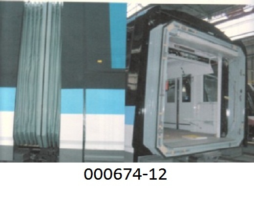 Gangway zum Verbinden zweier Wagenkästen, ein sogenannter Faltenbalg, bestehend aus Wellenbalg, Innenverkleidung und Anbauteilen.