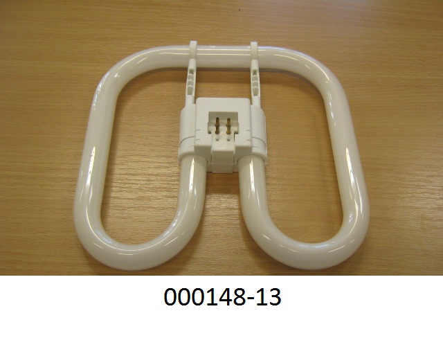 Leuchtstofflampe (Entladungslampe), bestehend
- aus einer gebogenen (Bauform 2D) Leuchtstoffröhre (Abmessungen: ca. 20 x 20 cm), 
  mit einem Verbindungssockel mit vier Anschlusspins (GR 10q), 
- für eine Leistung von 38 Watt,
- ohne eingebautes Vorschaltgerät,
- zur Verwendung als Leuchtmittel in Arbeitsleuchten.
Die Ersatz-Neon-Röhre ist in einem bedruckten Pappkarton für den Einzelverkauf aufgemacht.
(Abbildung siehe Anlage)