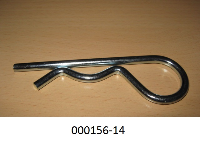 Es handelt sich um einen Splint mit einer max. Länge von ca. 14 mm, aus verzinktem Stahl, der aus einem um 180 Grad gebogenen Stahldraht gefertigt ist und einen geraden und einen wellenförmigen Schenkel aufweist. Das geschlossene Ende ist zu einer "tropfenförmigen Schlaufe" ausgearbeitet.
Mit einem Gehalt von mehr als 98 GHT an Eisen (Fe), sowie Anteilen an Mangan (Mn), Chrom (Cr) und Cobalt (Co).
(Abbildung siehe Anlage)