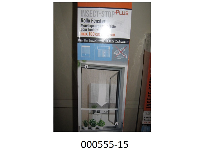 Andere Konstruktionen aus Aluminium, bestehend aus
- einem Kasten aus Aluminium,
- zwei Seitenprofilen aus Aluminium,
- einem Gewebe aus Fiberglas,
- Schutzkappen und Befestigungsmaterial aus Kunststoff und anderen unedlen Metallen außer Aluminium.
Es handelt sich um Insektenschutzrollos, welche im Fensterrahmen (Abmessungen bis 100 x 160 cm) zu montieren sind.
Die zusammengesetzte Ware ist in einem bunt bedruckten Pappkarton mit Kunststofffolie in Aufmachung für den Einzelverkauf aufgemacht.
(Abbildung siehe Anlage)