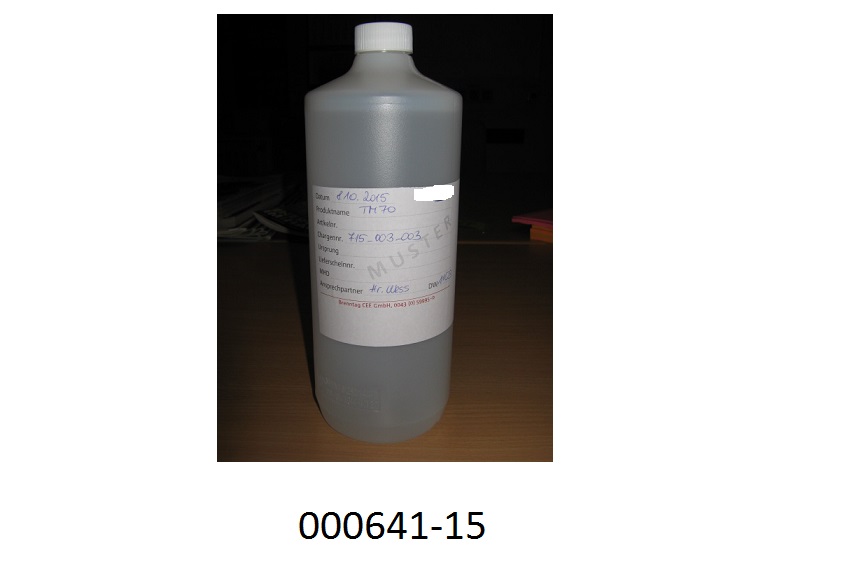 Farbloses, klares, flüssiges, nach Ethanol und Isopropanol riechendes Desinfektionsmittel, im Wesentlichen bestehend aus unvergälltem Ethanol, Wasser, 2-Propanol (Isopropanol) und sehr geringen Mengen Amidosulfonsäure; das Erzeugnis wird laut Parteiangabe als Desinfektionsmittel für Schläuche und Armaturen in der Getränkeindustrie und zur Oberflächendesinfektion in der Nahrungsmittelindustrie verwendet; aufgemacht in Behältnissen zu 250 ml, 1 Liter, 5 Liter, 25 Liter und 1000 Liter.
