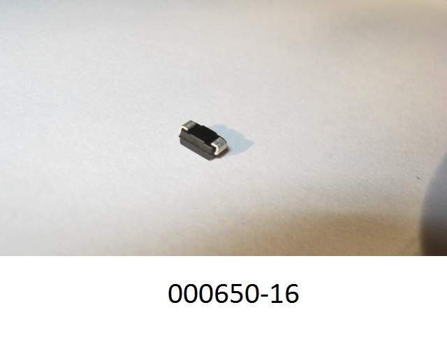 Diode (Single Schottky Technology Diode), in einem SMD-SMA-Gehäuse aus Kunststoff (Abmessungen: LxBxH ca. 4,5 mm x 2,5 mm x 2 mm) mit zwei Anschlüssen. Der Bauteil ist für eine Sperrspannung von 40V und einen Durchlassstrom von 1.00A ausgelegt.
(Angaben laut Antragsteller)
(Abbildung siehe Anhang)