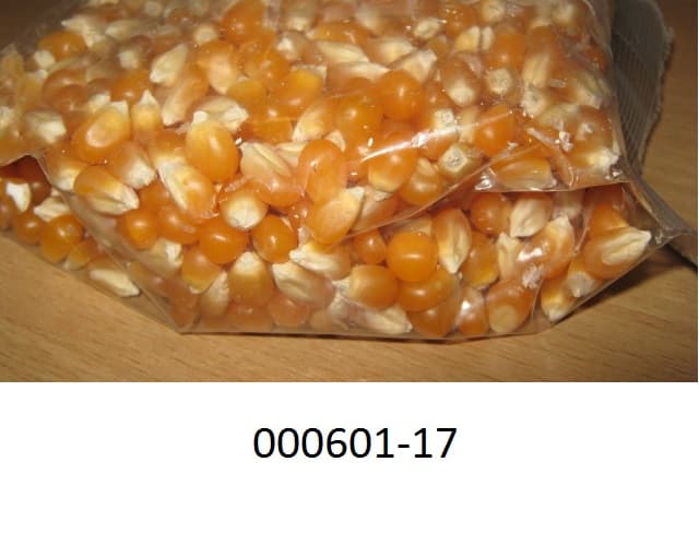 Maiskörner, thermisch unbehandelt, in Form von gelben, annähernd tropfenförmigen Körner mit hellen, weißen Spitzen und glatter, glänzender Oberfläche, kein Zuckermais des Kapitels 7 (Gemüsemais, Zea mays var. saccharata); in verschiedenen Aufmachungen;
kein zubereitetes Erzeugnis des Kapitels 20.