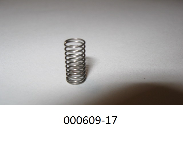 Es handelt sich um eine spezifisch nach Werkszeichnung hergestellte ca. 9,3 mm hohe kaltgeformte, schraubenlinienförmige Druckfeder aus nicht rostendem Stahl mit einem Durchmesser von 4,8 mm.
(Abbildung laut Anlage)