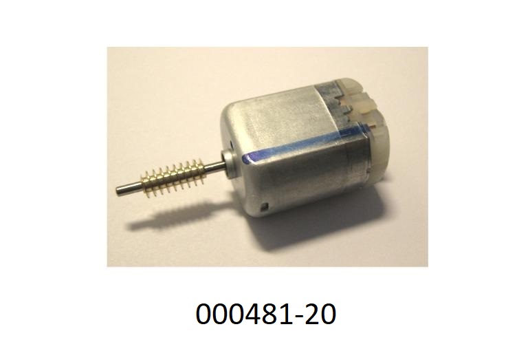 Spezifisch nach Werkszeichnung gefertigter Gleichstrommotor,
- mit Bürsten und einem Innenrotor mit Drei-Phasen-Wicklung, für einen Temperaturbereich 
von -40°C bis +85°C,
- mit einer Leistung von weniger als 37,5 W und einer Betriebsspannung von 12 V,
- mit einer an der Motorwelle befestigten Schnecke,
- Gehäuseabmessungen (DxH): 24,2 x 34,9 mm,
- zur Verwendung in verschiedenen Anwendungsbereichen.
(Abbildung laut Anlage)