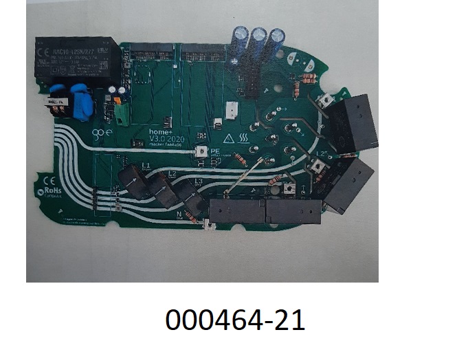 Elektronische Baugruppe, sog. Steuerungsplatine für Ladestationen (Abmessungen: L x B ca. 24 x 13,4 cm), aus einer spezifisch geformten, gedruckten Schaltung, mit Relais, Steckkontakten, aktiven und passiven Bauelementen, einem Netzteil (12V), Netzfilter (Spule, Kondensatoren) sowie Stromsensoren.
Die nicht programmierbare Steuerung ist Teil einer e-Ladestation.
(Angaben laut Antragsteller)
(Abbildung siehe Anlage)
