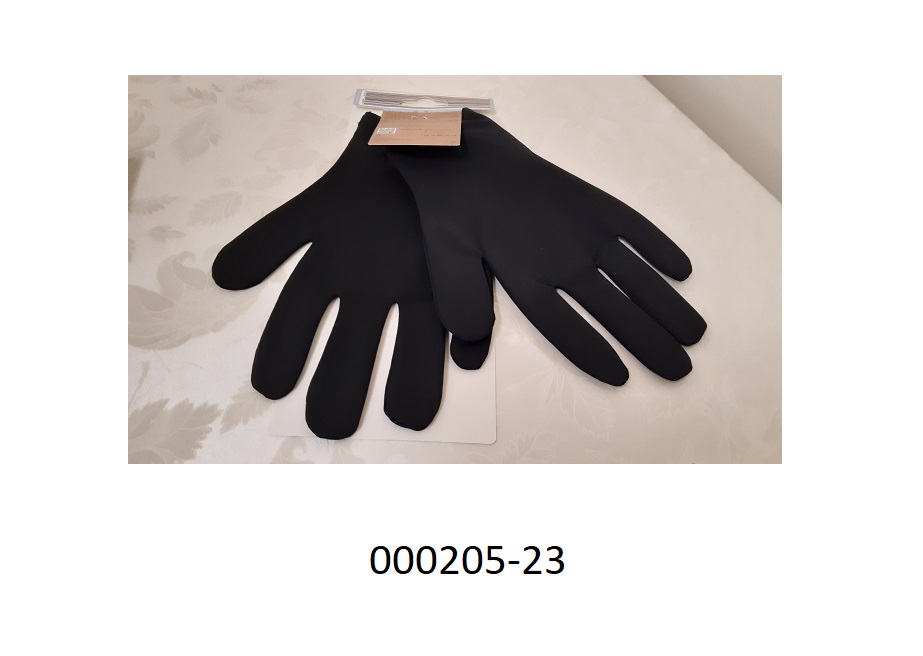 Fingerhandschuh 
- bestehend aus einer einfärbigen Wirkware aus Polyamid,
- keine Beschichtung vorhanden,
- durch Zusammennähen konfektioniert,
- originalverpackt.
(Abbildung siehe Anlage)