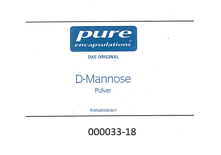 Chemisch reiner Zucker (Mannose), in Form eines wei?en, feinen, in Wasser gut l?slichen Pulvers; aufgemacht in einer etikettierten Kunststoffdose; das Erzeugnis dient als Nahrungserg?nzung.