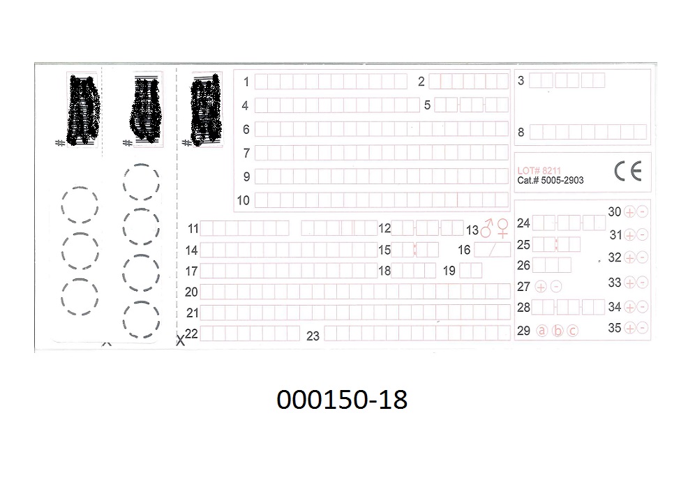 Andere Papiere in Form einer Probenentnahme-Karte,
- bestehend aus einem ca. 20,8 x 9,6cm gro?en, teilweise bedruckten Karton, 
- an einer der L?ngsseiten des Kartons befinden sich zwei perforierte Abrisse aus Filterpapier (100% Hadern), welche mit ?berwiegend gestrichelten Kreisen bedruckt ist,
- Verwendung in der Neonatal Untersuchung, wobei der bedruckte Karton als Vordruck dient, um Name und Geschlecht des Kindes zu vermerken und Probenmaterial auf die Filterpapierabschnitte aufgebracht wird,  als wesensbestimmend werden daher diese Abschnitte aus Filterpapier angesehen.
(Abbildung siehe Anlage)