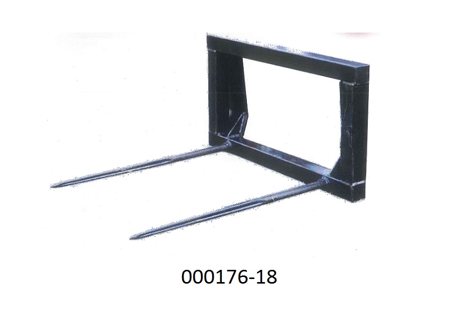 Teil, erkennbar ausschlie?lich oder haupts?chlich f?r Maschinen der Position 8425 bis 8430 bestimmt, in Form eines Ballenspie?es f?r einen elektrisch betriebenen Hoflader
- gearbeitet in Form eines rechteckigen Rahmens, an dessen unterer Breitseite zwei Spie?e angebracht sind
- bestehend aus Stahl, mit den Ma?en 600 x 950 x 1100mm (HxBxT) und einem Gewicht von 60kg.
 (Abbildung siehe Anlage, Materialangaben laut Antragsteller)