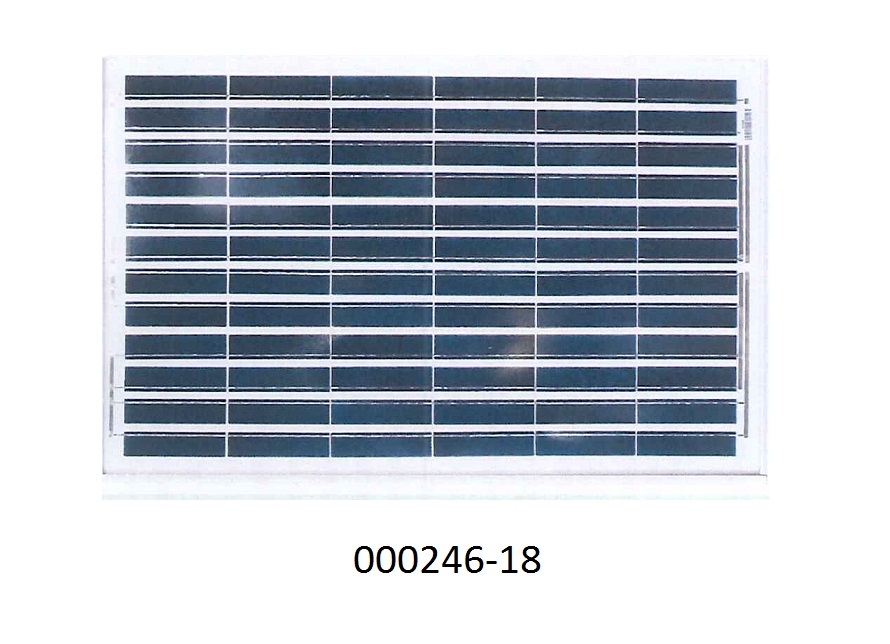 Gleichstromgenerator, in Form eines Solarmoduls (D?nnschicht-Fotovoltaikprodukt) aus 72 Solarzellen aus polykristallinem Silicium in einem Aluminiumrahmen (Abmessungen: 839 x 537 x 50 mm), mit zwei Schottky-bypass-Dioden und auf der R?ckseite mit einer Anschlussbox (sog. "Junction-Box") versehen;
- mit einer Leistung von max. 50 Watt, f?r eine Spannung von 12 VDC;
- zur direkten Umwandlung von Sonnenlicht in elektrische Energie zur Verwendung als Akkumulatorenladeger?t.
(Angaben laut Antragsteller)
(Abbildung laut Anlage)