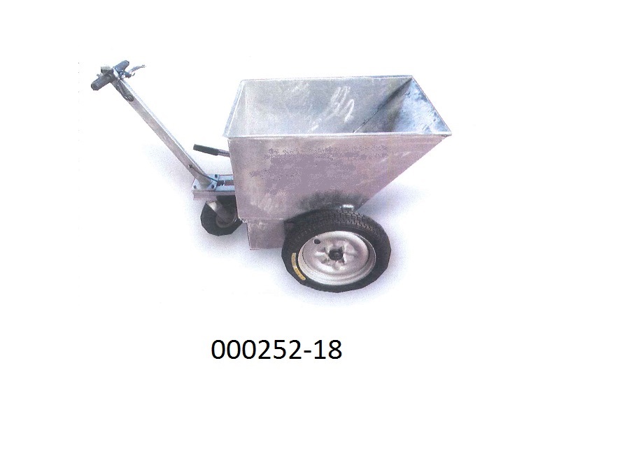 Elektrokarren mit Kippvorrichtung
- mit einem Fahrmotor (1x 350W),
- bestehend aus einer vollverzinkten Wanne mit einem Ladevolumen von 320l (gestrichen) bzw. 400l (geh?uft), einem Aufbau und einer Schubstange,
- mit einem Gewicht von 215kg (Betriebsgewicht inkl. Batterie),
- mit R?dern ausgestattet.
(Abbildung siehe Anlage, Materialangaben laut Antragsteller)