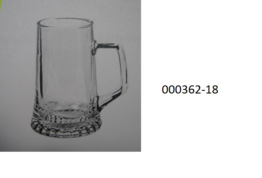 Glasware in Form eines Schnapsglases
- bestehend aus einem klaren, gew?hnlichen, mechanisch gefertigten Glas,
- mit einer H?he von ca. 6,5cm und einem Durchmesser (oben) von ca. 3,7cm, 
- leicht konisch geformt, mit einem Henkel verarbeitet,
- mit einem abgerundeten, oberen Rand,
- nicht anders oder weitergehend bearbeitet,
- zur Verwendung bei Tisch/in der K?che vorgesehen.
(Abbildung siehe Anlage)