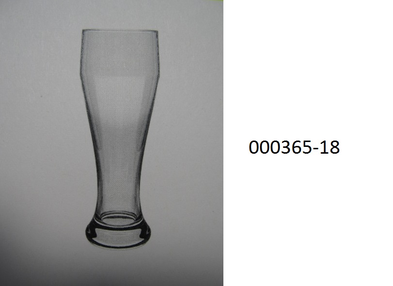 Glasware in Form eines Bierglases
- bestehend aus einem klaren, gew?hnlichen, mechanisch gefertigten Glas,
- mit einer H?he von ca. 10,5cm und einem Durchmesser (oben) von ca. 3,8cm, 
- leicht konisch verarbeitet,
- mit einem abgerundeten, oberen Rand,
- nicht anders oder weitergehend bearbeitet,
- zur Verwendung bei Tisch/in der K?che vorgesehen.
(Abbildung siehe Anlage)