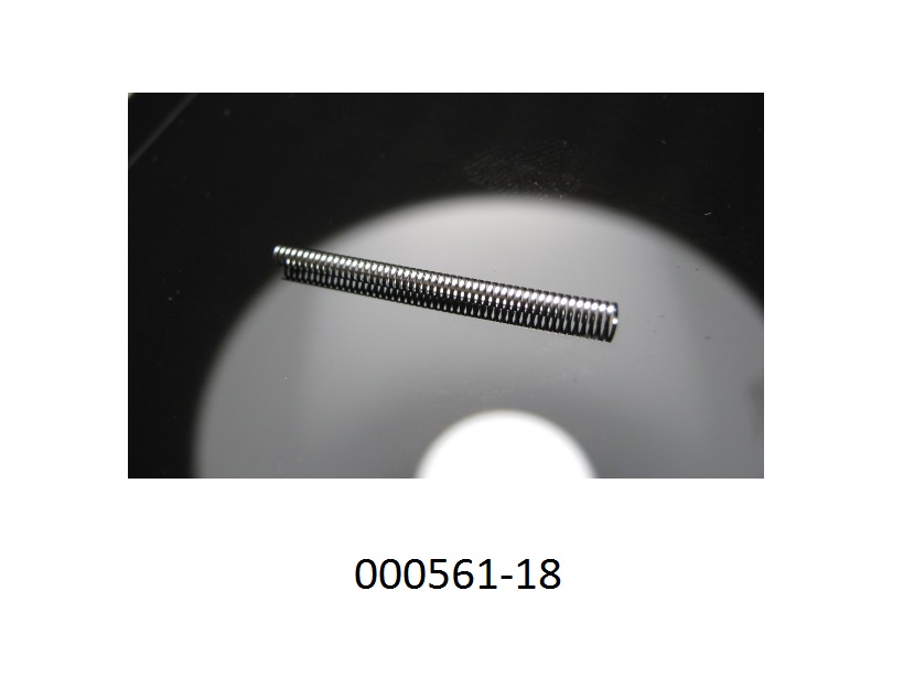Silberfarbene Schraubenfeder (Abmessungen: L x D: ca. 2,5 cm x 1,9 mm) aus einer Nickellegierung.
Mit einem Gehalt von 55,77 GHT an Nickel (Ni) und 44,23 GHT an Titan (Ti).
(Abbildung siehe Anlage)
