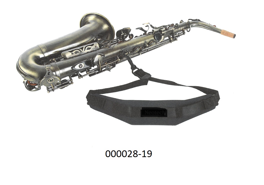 Zubehör für ein Musikinstrument (Alt- und Tenor-Saxophon), in Form eines Halsgurtes
- bestehend aus einem Band aus einer geschäumten Masse auf Polyurethanbasis, überzogen mit einer Wirkware aus texturierten Multifilamentgarnen auf Polyamidbasis, mit eingesäumten Rändern, mit einer Länge von ca. 41cm, einer Dicke von ca. 6mm und an der breitesten Stelle ca. 4cm, an beiden Enden spitz zulaufend,
- an den Enden mit einer geflochtenen Schnur aus Multifilamentgarnen auf Polyamidbasis verbunden, welche mit einem Haken aus Kunststoff ausgestattet ist.
Der Gurt wird um den Hals gelegt um das Spielen des Instrumentes, welches mittels des Hakens am Gurt fixiert ist, zu ermöglichen.
Es handelt sich um eine Vorrichtung, welche das Instrument für das Musizieren geeignet macht, seine Verwendungsmöglichkeiten erweitert, bzw. es in die Lage versetzt, eine im Zusammenhang mit seiner Hauptfunktion stehende Tätigkeit auszuführen.
(Abbildung siehe Anlage)