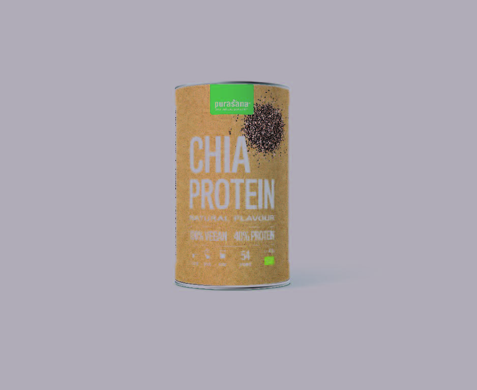 Volgens opgave proteïnerijk poeder verkregen door het vermalen van chia-zaad waaruit de olie is afgescheiden.

Het product wordt aangeboden voor menselijke consumptie in een cilindervormige kartonnen koker voorzien van een aluminium binnenbekleding, met een netto-inhoud van 400g.