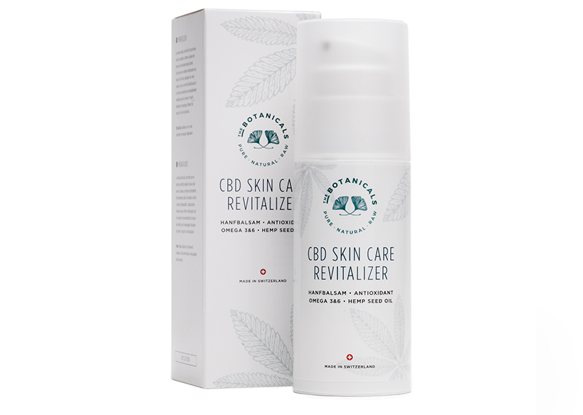 Préparation revitalisante pour le soin du corps, sous forme de crème au chanvre, conditionnée pour la vente au détail en flacon pompe en plastique de 100 ml.
Le produit est destiné à une utilisation cosmétique.