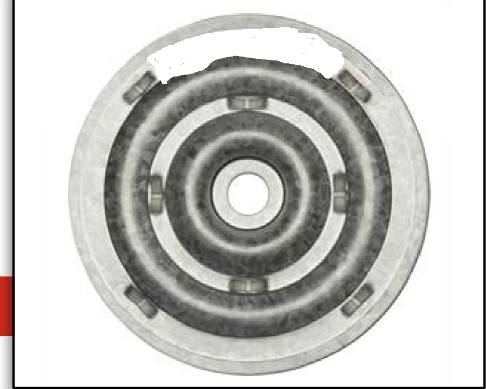 Пластина (шайба), изработена от галванизирана стомана. Представлява плоско кръгло изделие с диаметър 2 3/8" (6.03 см) и отвор в средата. Пластината е релефна и с отвори по повърхността, за по-добро сцепление. Служи за закрепяне на изолационна мембрана към основа (дърво, стомана, бетон и др.) посредством подходящ винт (който не е предмет на тази обвързваща информация).
