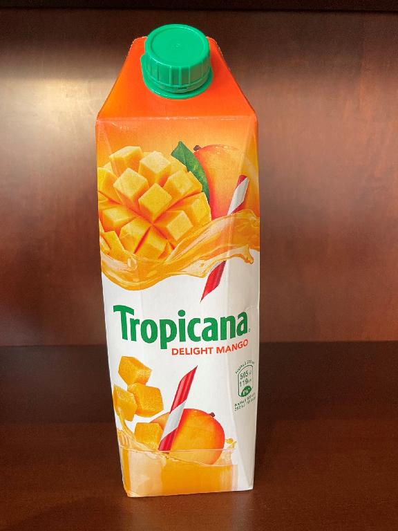 Μη αλκοολούχο φρουτοποτό με την ονομασία TROPICANA DELIGHT MANGO.
Συστατικά: νερό, συμπυκνωμένος χυμός, πολτό μάνγκο (22%), ζάχαρη, κιτρικό οξύ ως μέσο όξυνσης, αρωματικές ουσίες, τροποποιημένο άμυλο καλαμποκιού και χρωστική β-καροτίνη.
Η αξία Brix του προϊόντος, από πληροφορίες που προσκόμισε η εταιρεία, είναι 15.25 ± 0.2.