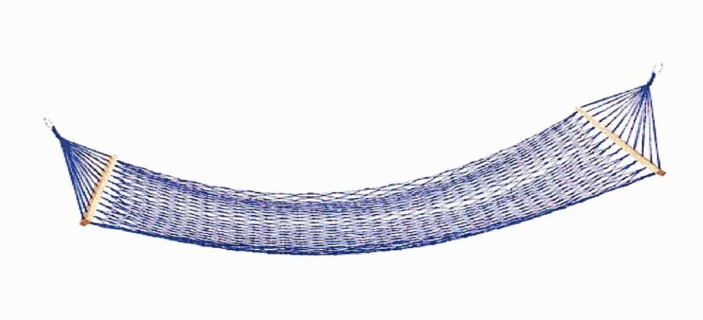 Závěsná houpací síť je určena k odpočinku a relaxaci v přírodě nebo doma. Je opatřena závěsnými oky pro uchycení mezi dva stromy nebo tyče.
Materiál: provazy z nylonu.
Rozměry: 200 x 80 cm /d x š/.