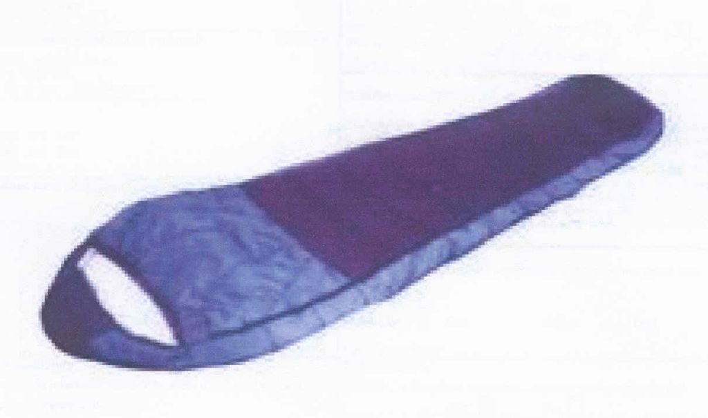 Dle údajů žadatele se jedná o spací pytel.
Deklarovaný popis výrobku: Spací pytel typu mumie o rozměrech 210 x 80 x 50 cm. Hmotnost 830 g, barva modrá.
Deklarovaný materiál včetně výplně: 100% PES
Balení: Textilní obal s plastovým okénkem a papírovou kartou.