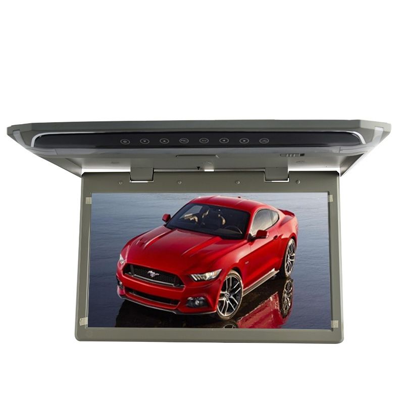 Dle deklarovaných údajů se jedná o 15,4“ LCD monitor pro zobrazení videosignálu v normě PAL nebo NTSC. Stropní výklopný monitor je určen pro zabudování do motorových vozidel. Monitor  je vybaven HDMI vstupem, čtečkou USB/SD karet se zobrazením 16:9 za účelem přehrávání audia, videa a obrázků. Součástí balení jsou připojovací kabely a dálkový ovladač.
Technické údaje:
- rozlišení 1600 x 800, jas 400 cd/m2
- systém PAL/NTSC
- zabudovaná lampička + dekorativní osvětlení (modrá barva)
- 2x Video vstup ,1x Audio výstup, 1x HDMI vstup, slot USB a micro SD
- napájení 12V max. spotřeba 12W
- vestavěný FM modulátor pro přenos zvuku do autorádia
- rozměry 435 x 335 x 33 mm, po vyklopení 270 mm