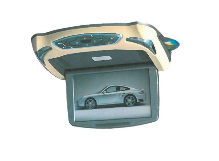 Dle deklarovaných údajů se jedná o 13“3 LCD monitor s DVD přehrávačem a výměnným krytem. Stropní výklopný monitor je určen pro zabudování do motorových vozidel. Monitor je dále vybaven čtečkou SD/MMC karet, USB portem za účelem přehrávání souborů. Součástí balení jsou připojovací kabely a dálkový ovladač.
Technické údaje:
- rozlišení 1280 x 800
- systém PAL/NTSC
- přehrává DVD, VCD, MP4, MP3, CD,
- napájení 12V
- čtečka SD/USB (max. 16GB)
- AV 2x vstup/1x výstup
- vestavěné reproduktory
- vestavěný FM modulátor pro přenos zvuku do autorádia
- vestavěný dvoukanálový IR vysílač
- možnost výměny krytu (šedý, černý, béžový)
- rozměr 41,5x35,2x6 cm