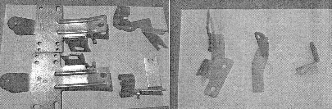 Dle deklarovaných údajů a předložené dokumentace se jedná o kovový držák z legované oceli, který slouží k upevnění brzdové hadice nebo kabeláže parkovací brzdy k podvozku automobilu. Držák je vyroben lisováním s různou povrchovou úpravou.