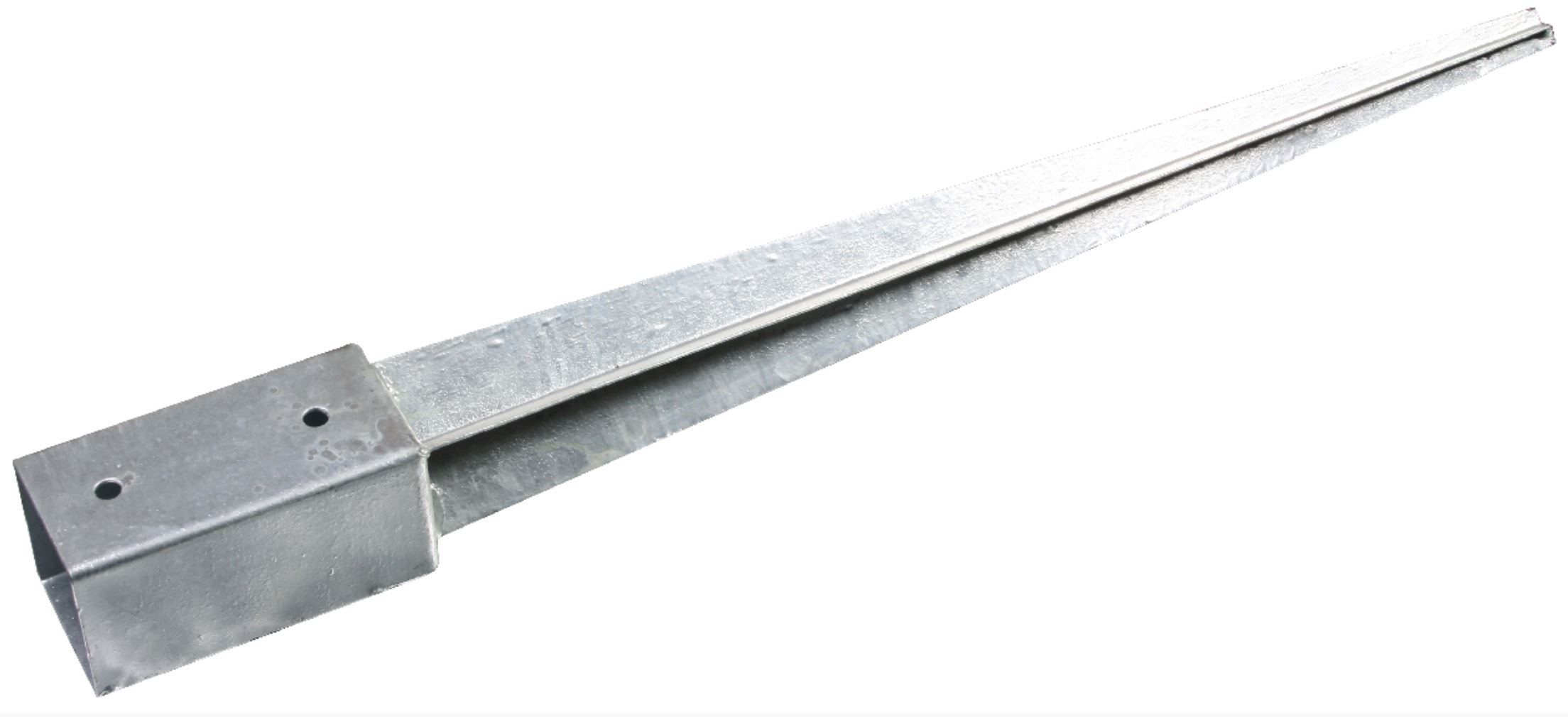 Dle deklarovaných údajů a přiložené fotodokumentace se jedná o robustní patky sloupků z ocelového žárově pozinkovaného plechu o tloušťce 1,8 mm, dodávané v různých velikostech. Patky jsou opatřeny čtyřhranným bodcem (zapichovacím hrotem) pro ukotvení v zemi (měkkém podloží). Výrobky jsou speciálně konstruovány pro zajištění a ukotvení dřevěných trámků, plotů a pergol, které zůstávají pevně spojeny s podložím na stejném místě po celou dobu svého využití.