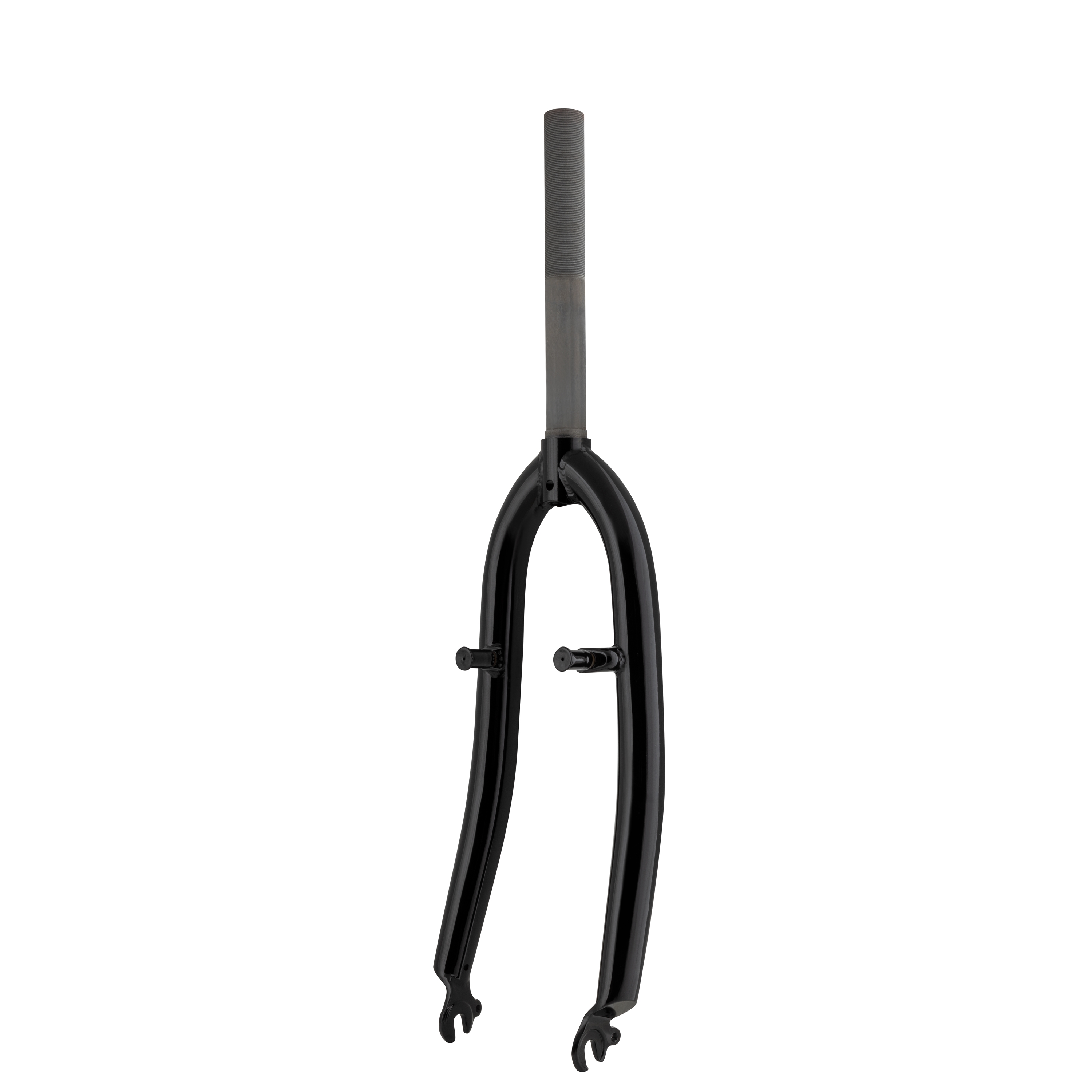 Dle poskytnutých údajů se jedná o pevnou 24“ vidlici jízdního kola.
Sloupek vidlice pro průměr kužele řízení 24,6 mm, délka 200 mm, opatřen závitem 100 mm. Nohy jsou opatřeny kovanými koncovkami se závity na blatníky.
Vidlice je vyrobena z oceli, lakovaná, lesklá.