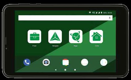 Dle deklarovaných údajů a předloženého vzorku se jedná o navigační tablet s operačním systémem Android 8.1, podporou navigačních satelitních systémů GPS a GLONASS. Tablet disponuje 7-palcovým dotykovým displejem s technologií 2,5 D. Tablet obsahuje dva sloty pro SIM kartu, slot pro microSD do velikosti 128 GB, vnitřní paměť 16 GB, RAM 2GB, integrovaný modul LTE, podporuje Wi-Fi a Bluetooth.
Dodáváno spolu s držákem do auta, adaptérem do auta 12/24 V, nabíjecím adaptérem, stojánkem, micro-USB-USB kabelem.