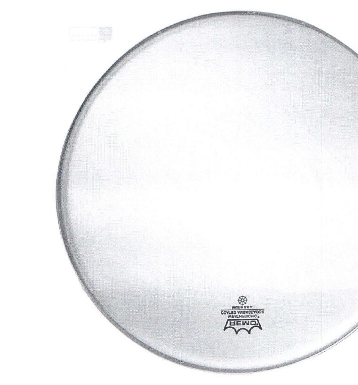 Dle deklarovaných údajů se jedná o blánu na bubínek.
Materiál: mylar (BoPET - biaxially-oriented polyethylene terephthalate).
Rozměr (průměr): 14".
Povrch: pískový.
Počet vrstev: 1.