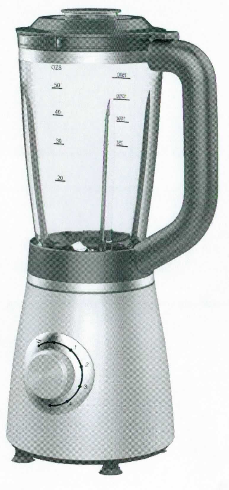 Standmixer,
- aus einem Gehäuse aus Kunststoff mit eingebautem Elektromotor (Leistung: 550 Watt), mit Schneidmesser, 
  Mixaufsatz, Einfüllkappe, Deckel, Bedienelementen und Netzkabel (Abbildung siehe Anlage),
- mit einem Fassungsvermögen von 1,75 Litern,
- zum Mischen, Pürieren und Rühren von Lebensmitteln sowie zum Zerkleinern von Eiswürfeln.

"Elektromechanisches Haushatlsgerät mit eingebautem Elektromotor, Lebensmittelzerkleinerungs- 
 und -mischgerät - Standmixer"