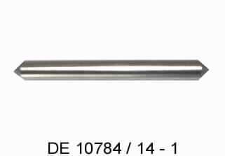 Es handelt sich um massive, zylindrische, etwa 56 mm lange Erzeugnisse aus Wolfram, die an den Enden zu einer Spitze ausgearbeitet sind. Die Erzeugnisse werden z. B. als Funkengeber im Funkenstand von Spektrometern verwendet 
Durchmesser: ca. 6 mm
- Antragstellerangaben -

Abbildung siehe Anlage.

Derartige Erzeugnisse gehören als "andere Waren aus Wolfram" zum TARIC-Code 8101 9990 00.