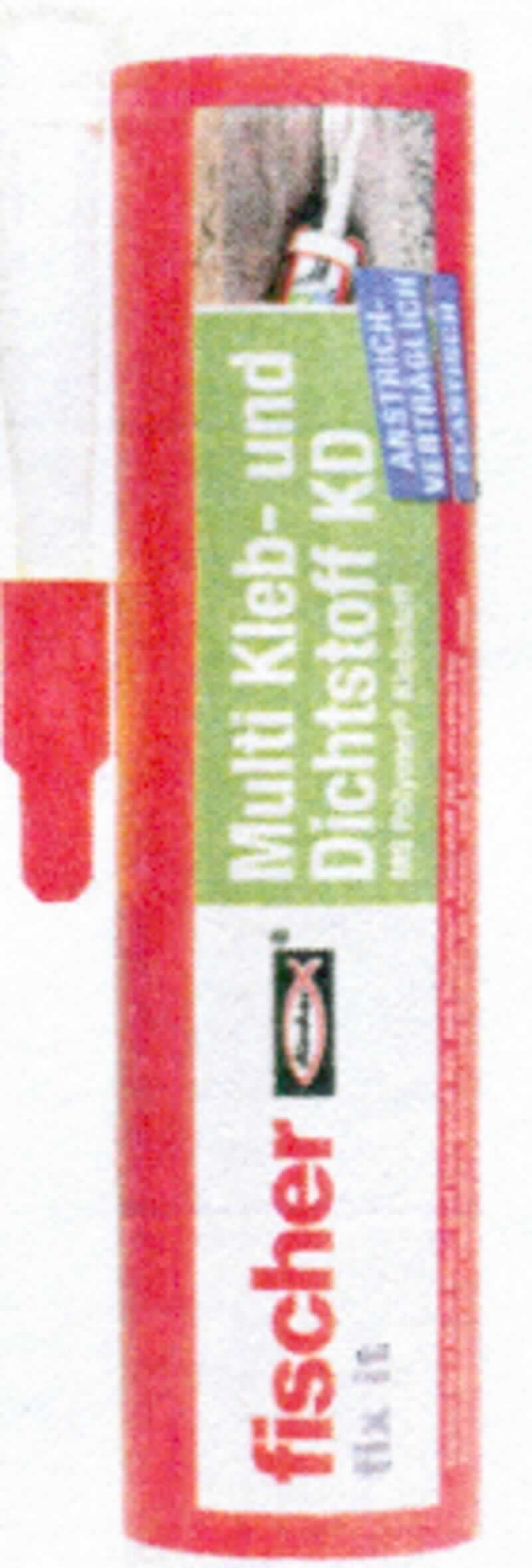 Angaben: 
Fischer fix it Multi Kleb- und Dichtstoff KD; 1-komponentiger Dichtstoff auf Silikonbasis; zur Verwendung als haftstarker, dauerelastischer Klebedichtstoff mit hoher Anfangshaftung für den Innen- und Außenbereich (z.B. für Fugen im Klima- und Lüftungsbau); weiße Paste; Verpackung: 290ml-Kartusche mit aufschraubbarer Ausspritzvorrichtung.

Befund: 
Nach Beschaffenheit und Verwendungszweck kennzeichnet sich die Ware als anderer Kitt (Kunststoffkitt).
