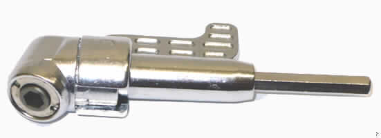 Sog. Winkel-Schraubendreher (Winkelkopfvorsatz)
- aus Bithalter, Umlenkgetriebe und Antriebswelle in einem Metall-Gehäuse mit abnehmbarer
  Habungs- und Führungshilfe (Abbildung siehe Anlage),
- zum Halten des Werkzeugs und Übertragen eines Antriebsdrehmoments eines von Hand
  zu führenden Werkzeuges (Bohrmaschine, Akkuschraubers) in einem 90 Grad-Winkel.

"Werkzeughalter - sog. Winkel-Schraubendreher"