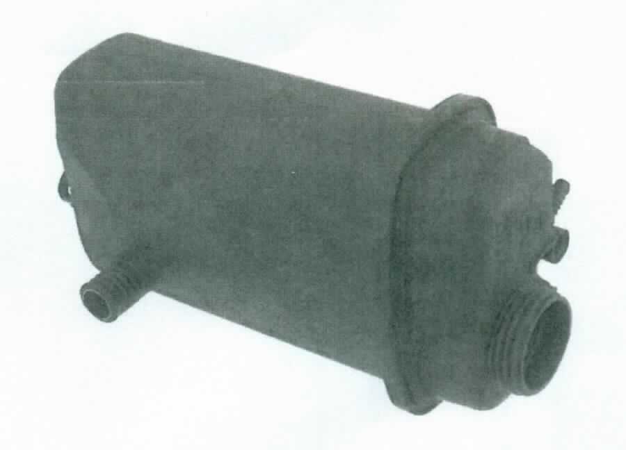 Kühlmittelausgleichsbehälter, Foto siehe Anlage,
- in Form eines länglichen Gefäßes aus (lt. Antrag) Kunststoff, 
- (lt. Antrag) mit einer Höhe von 275,5 mm, einer Breite von 118,7 mm und einer Länge
  von 150,15 mm,
- mit Ein- und Auslassstutzen (in unterschiedlichen Durchmessern) für Schlauchleitungen, 
  einer runden Nachfüllöffnung sowie zwei Befestigungsvorrichtungen,
- unvollständig (ohne Einfüllverschluss (und somit ohne Überdruck- bzw. Unterdruckventil) und 
  ohne Kühlmittelstandssensor - weist jedoch im vorliegenden Zustand bereits die wesentlichen
  Beschaffenheitsmerkmale der vollständigen Ware auf),
- wird im Motorraum von Kraftfahrzeugen innerhalb der Motorkühlanlage (Motorkühlsystem) 
  von Verbrennungsmotoren verbaut,
- dient zur Aufnahme von expandiertem Kühlmittel aus dem Kühlmittelkreislauf (hohe Kühlmittel-
  temperaturen führen zu einem Druckanstieg im Kühlsystem, da sich das Kühlmittel ausdehnt.
  Das Kühlmittel wird in den Behälter geleitet und der Druck im Behälter steigt an. Das Über-
  druckventil im Einfüllverschluss (Verschlussdeckel) öffnet sich und lässt Luft entweichen. Bei
  Normalisierung der Kühlmitteltemperatur entsteht ein Unterdruck im System. Kühlmittel wird
  aus dem Behälter gesaugt, hierdurch entsteht im Behälter ein Unterdruck. Als Folge öffnet das
  Unterdruckausgleichsventil im Verschlussdeckel. Luft strömt in den Behälter bis der Druck-
  ausgleich erreicht ist),
- aufgrund der objektiven Merkmale (u. a. Form und Anschlüsse) erkennbar hauptsächlich für 
  Kraftfahrzeuge des Kapitels 87 bestimmt.

"Teil für Kraftfahrzeuge der Positionen 8701 bis 8705, Teil eines Kühlers (Kühlmittelausgleichs-
behälter), nicht für die industrielle Montage, nicht aus gesenkgeschmiedetem Stahl"
