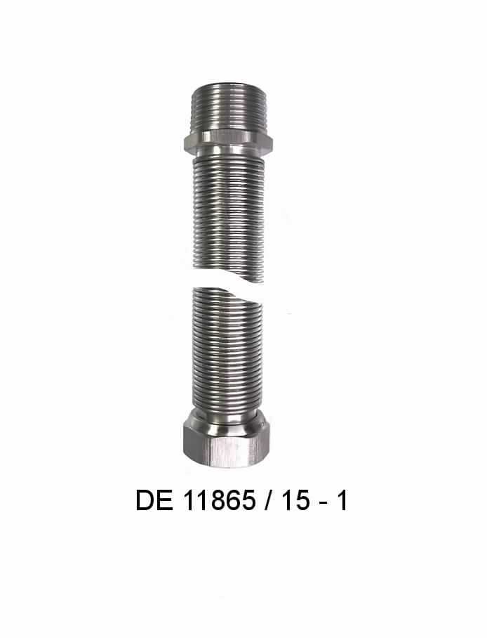 Es handelt sich um etwa 75 mm - 130 mm lange, biegsame Schläuche aus unedlem Metall (Stahl) mit kreisrundem Querschnitt. Die Erzeugnisse sind an einem Ende mit einem Außengewinde mit ausgearbeitetem Außensechskant und am anderen Ende mit einer losen Überwurfmutter mit Innengewinde versehen. Sie dienen zum Anschluss von z. B. Speichern, Kesseln und Ausdehnungsgefäßen an eine Rohrleitung.
Die Erzeugnisse sind in einer Kunststofftüte mit bedrucktem Pappreiter verpackt.
- Antragstellerangaben -

Abbildung siehe Anlage.

Derartige Erzeugnisse gehören als "andere Schläuche aus uneden Metallen, auch mit Verbindungsstücken, aus Eisen oder Stahl" zur Codenummer 8307 1000 90 0 des Zolltarifs.