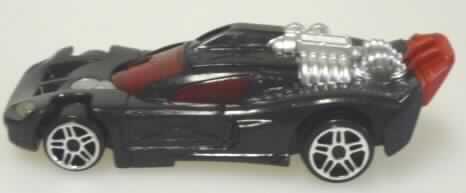 Anderes als zuvor in der Position 9503 erfasstes Spielzeug, mit eingebautem Motor, aus Kunststoff, sog. Motiv "Spine Buster" der Serie "Mc Donald's - Hot Wheels 2009". 

Das im Wesentlichen schwarze Fantasieauto besteht aus Kunststoff. Es hat eine Größe von ca. 9 x 3,7 x 2,4 cm (L x B x H) und verfügt über bewegliche Räder sowie einen Rückziehmotor. 

Das Auto dient der spielerischen Unterhaltung und ist in einem Polyethylenbeutel verpackt.

Ein Bild der Ware befindet sich im Internet unter:
http://ec.europa.eu/taxation_customs/dds/ebticau_de.htm.