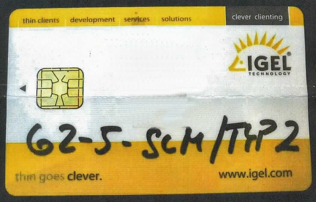 Karte mit Kontakt-Chip, 
- in Form einer Kunststoffkarte mit den Abmessungen 85 x 54 x 0,5 mm, beidseitig mit Text bedruckt, 
  mit einer eingelassenen monolithischen integrierten Schaltung (EEPROM-Speicherchip), 
- zur Verwendung als Halbleiterspeicher.

Die Ware wird als "Halbleiter-Aufzeichnungsträger, keine nicht flüchtige Halbleiterspeichervorrichtung, Intelligente Karte ("smart card"), keine Ware der Codenummer 8523 5200 00 1" eingereiht.

Anlage: 1 Abbildung