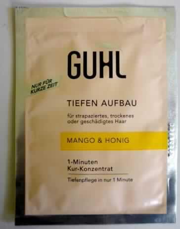 Haarbehandlungsmittel

Bei dem als "Mango & Honig Tiefen Aufbau" bezeichneten Produkt handelt es sich um eine orangefarbene Lotion in einem Folienbeutel (Inhalt 25 ml) mit Angaben zu den Inhaltsstoffen und zur Anwendung.
Die Lotion soll in das feuchte Haar einmassiert werden und zur "Restrukturierung" von strapaziertem, trockenem oder geschädigtem Haar dienen.
Das Produkt soll als Probepackung in Zeitschriften eingefügt werden.

Im Sinne des Zolltarifs handelt es sich um ein anderes zubereitetes Haarbehandlungsmittel.
