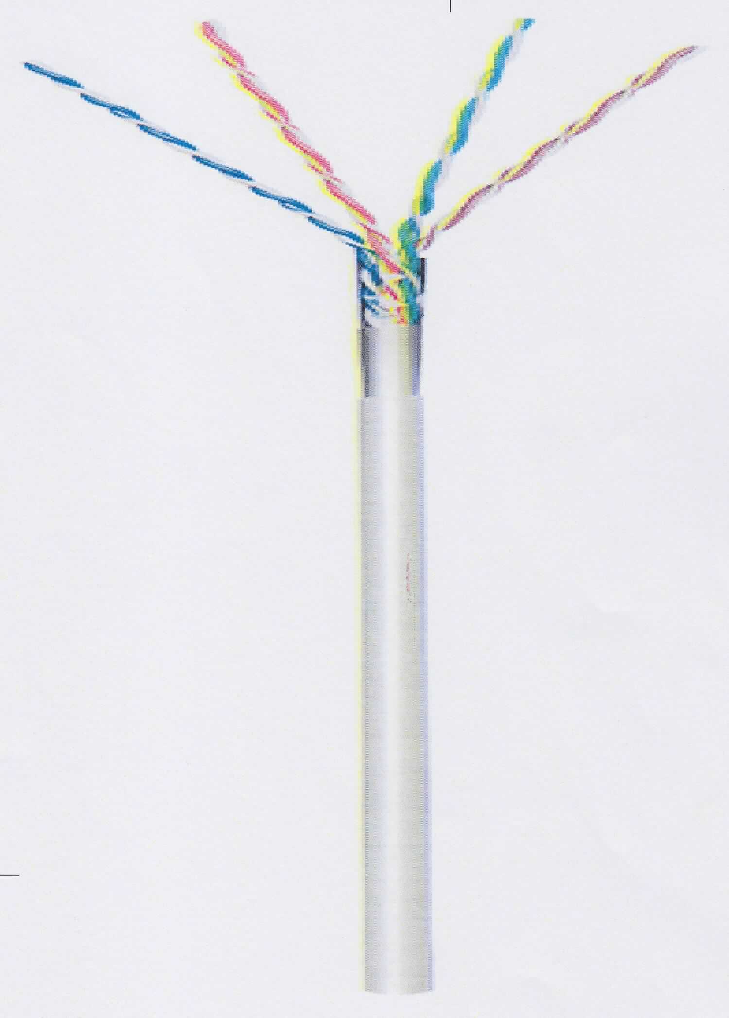 Isoliertes elektrisches Kabel, sog. "Patchkabel CAT 5 F/UTP"  bestehend aus acht einzelnen, paarweise verdrillten Kupferdrähten (AWG 26), gemeinsam von einer Aluminium-Folie und einem Kunststoffmantel umgeben, mit einer Länge von 100 m auf einer Spule, für eine Spannung von 80 Volt oder weniger, zur Verwendung als Datenübertragungskabel in Telekommunikationsnetzwerken.  

Die Ware ist als "isolierter elektrischer Leiter, für eine Spannung von 80 Volt oder weniger, ohne Anschlussstücke, von der für die Telekommunikation verwendeten Art" einzureihen.